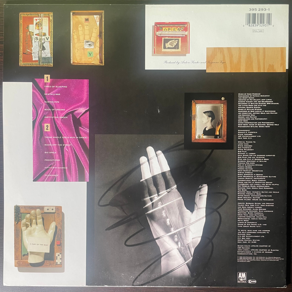 Suzanne Vega - Days Of Open Hand (Голландия 1990г.)