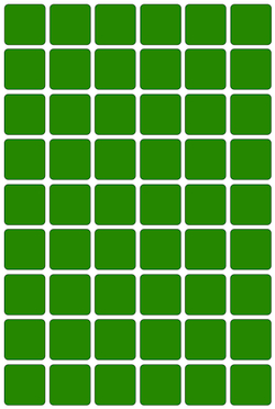 Виниловые наклейки для маркировки Policomprint М2, 20х20 мм. 108 шт.