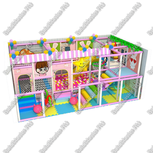 Детский игровой лабиринт "Два этажа веселья" HAS-LP28-01