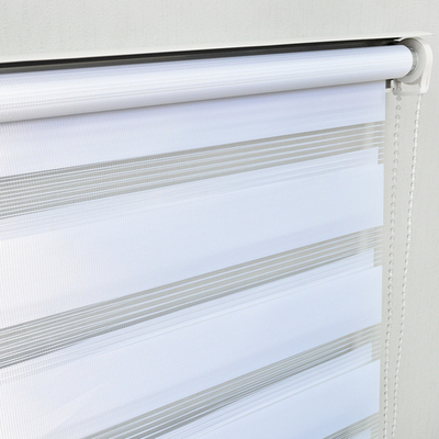 Штора рулонная "День/ночь" 140*160см белая, 70г/м2, NNSR024