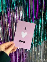 Открытка I love you №17