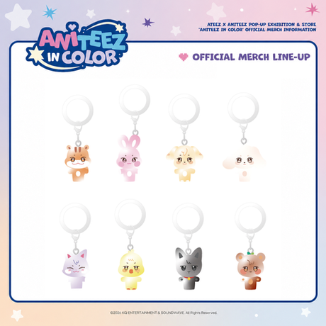 Прозрачный рандомный брелок ANITEEZ CLEAR MASCOT CHARM