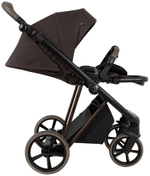 Детская коляска Roan Sol Vintage Luxury 2.0 3 в 1 с автокреслом Pituso Santiso Pro VIN 04/TC Turkish Coffe/Bronze/руч.Cappuccino