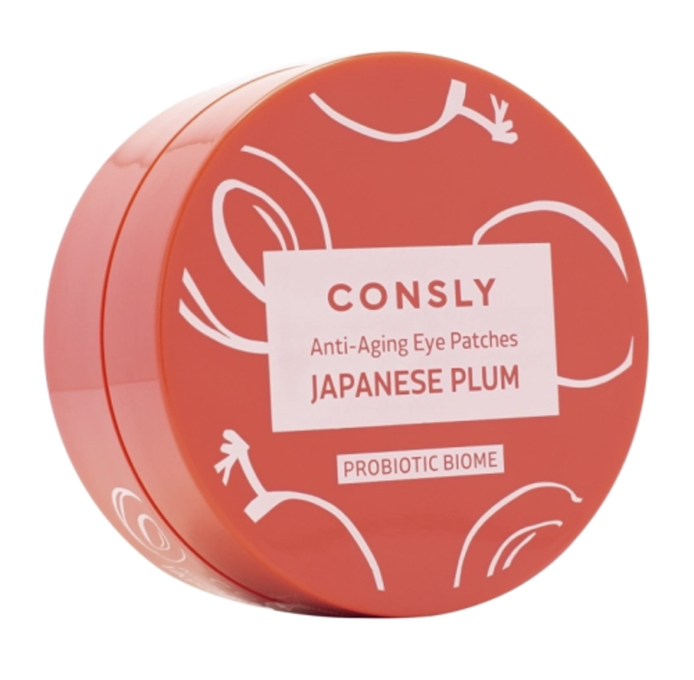 Гидрогелевые патчи с экстрактом сливы CONSLY Anti-Aging Japanese Plum Hydrogel Eye Patches 60 шт
