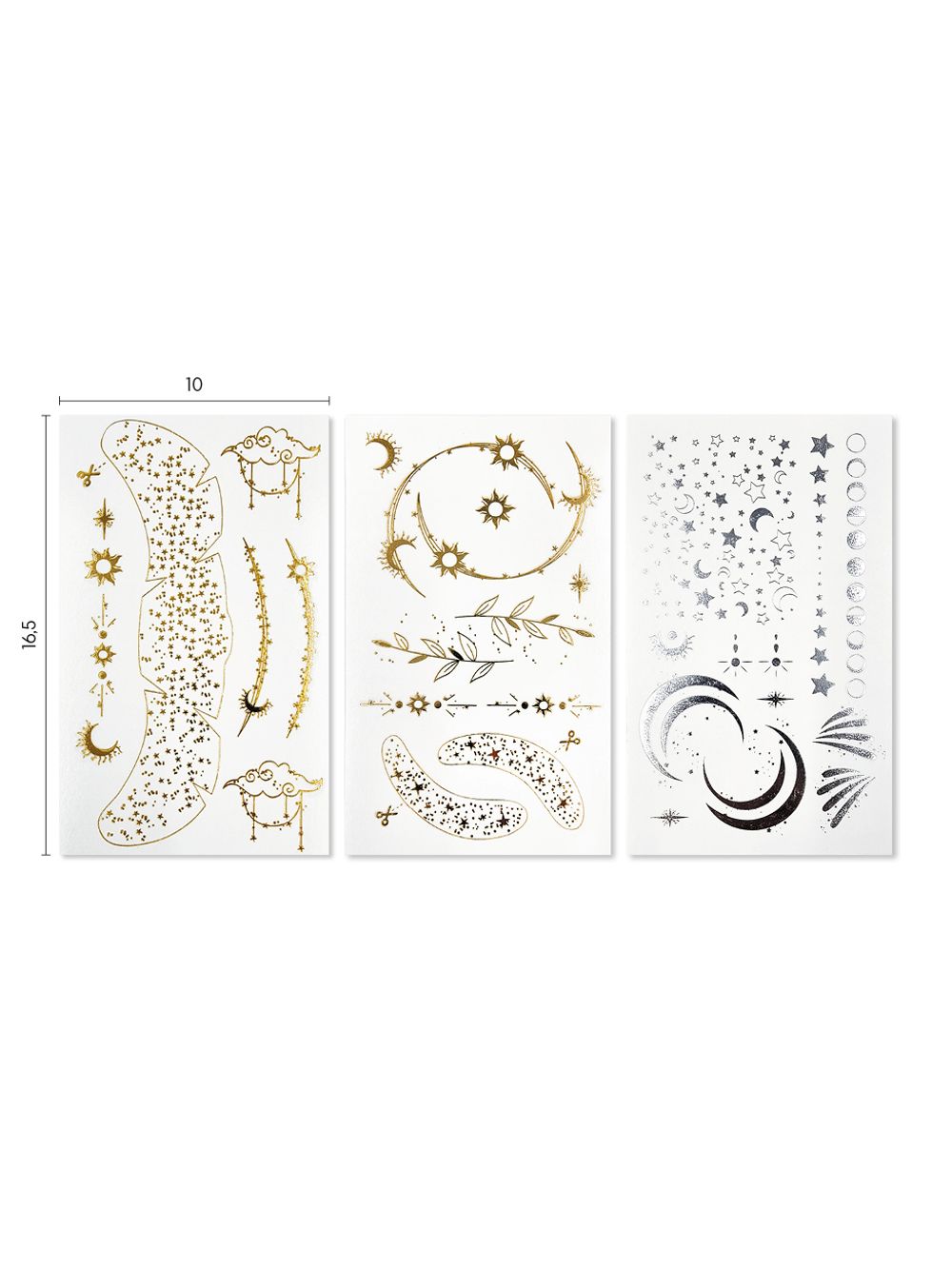 «Brilliant Makeup». Сияющий мэйкап. Набор из 30 татуировок.