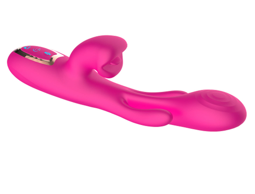 Вибратор Secwell с клиторальной стимуляцией и фингерингом 23,5 см