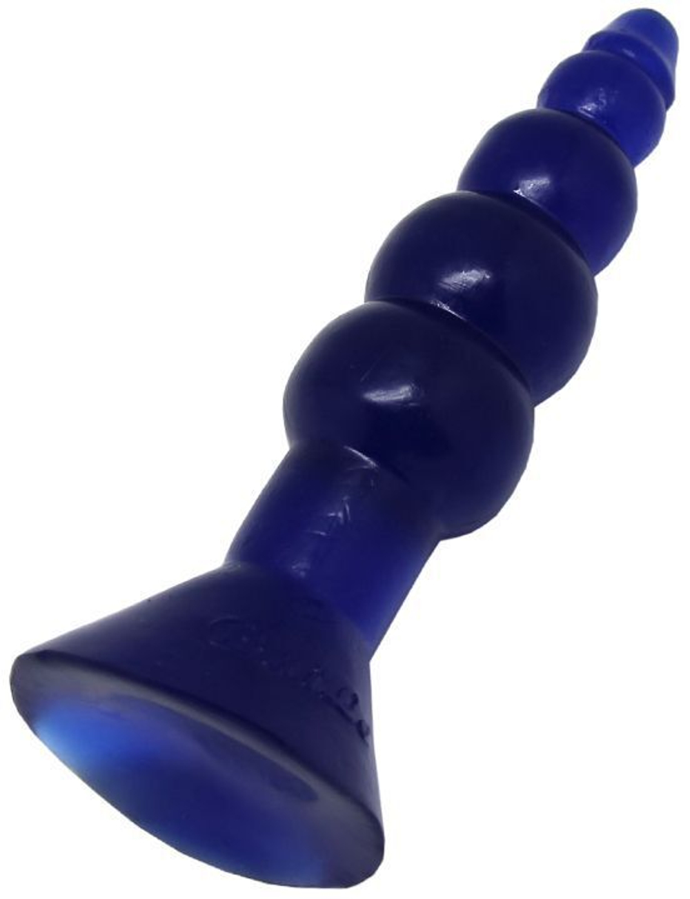 Синяя анальная ёлочка - 17 см. (Цвет: синий)