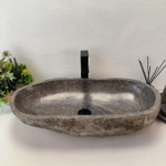Раковина из речного камня RS63544 (70*38*16) 0124