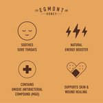 Egmont Honey, Мед манука, необработанный и непастеризованный, MGO 50+, 250 г (8,8 унции)