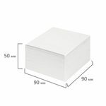 Блок для записей STAFF, непроклеенный, куб 9х9х5 см, белизна 70-80%, 126574