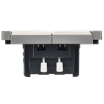 FORTE&PIANO Выключатель жалюзи 10А FP511 сталь IEK