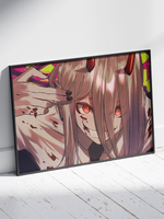 Постер плакат Пауэр Улыбается Chainsaw Man Человек Бензопила