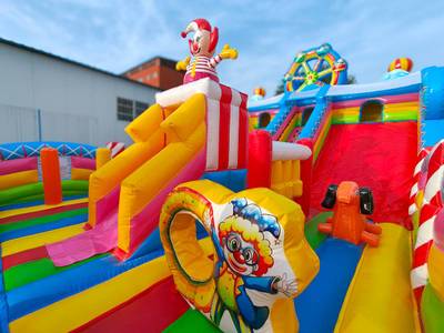Коммерческий надувной батут «Парк развлечений 2» 12*8*7 м