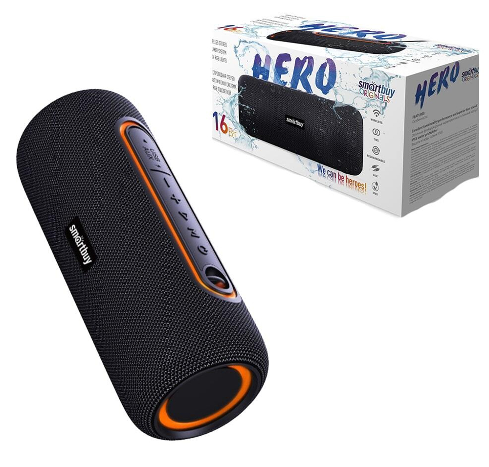 Портативная колонка SmartBuy HERO, 16Вт, Bluetooth, FM, USB, камо (SBS-5300)