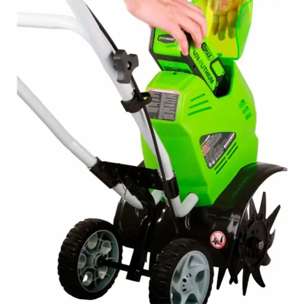 Культиватор аккумуляторный Greenworks G40TLK6 (1 x 6 Ач, ЗУ) 27087UF