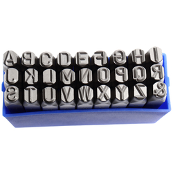 Клейма буквенные латиница 8мм (HRC 60+-2° DIN 1451) JTC