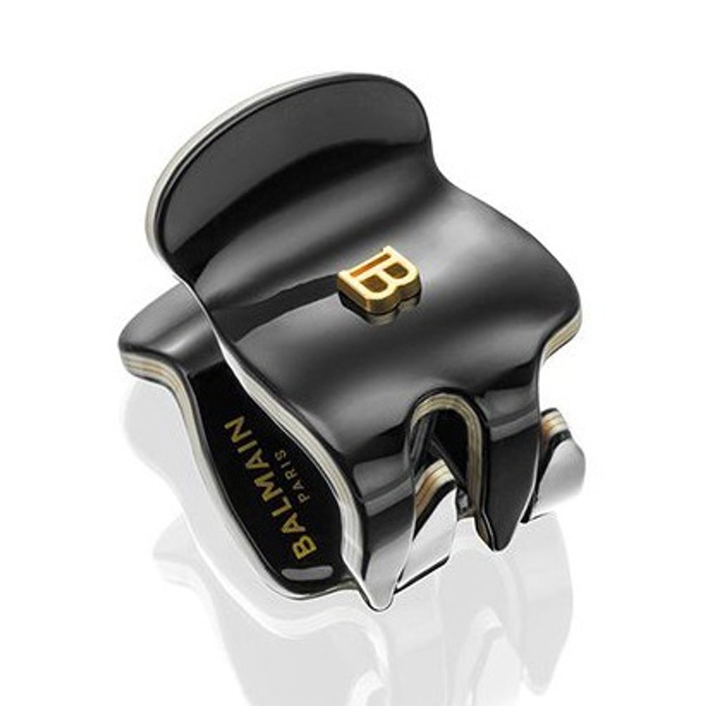 Balmain Hair Couture Краб черно-белый размер XS Cellulose Acetate Pince a Cheveux Extra Small Black/White