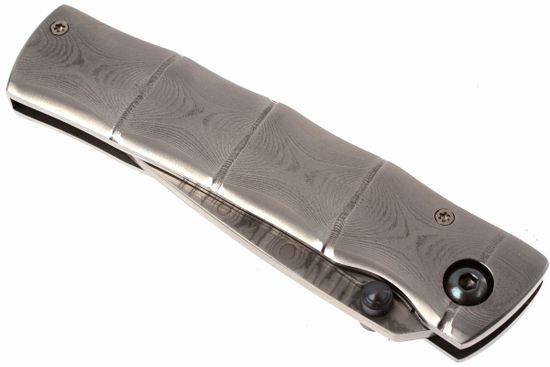 Складной нож Mcusta Take Classic Damascus Folder MC-0033D c клинком из стали VG-10 San Mai (Laminated Stainlesss Damascus) рукоять Damascus