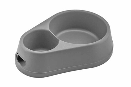 ДАРЭЛЕНД Миска ПРОВАНС двойная, серая, 500/1700 мл