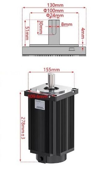 Nema 51 ШД фланец 130