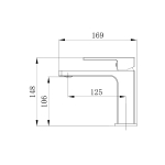 Смеситель для раковины Grossman Style 510.K35.05.120 брашированный никель,1 место