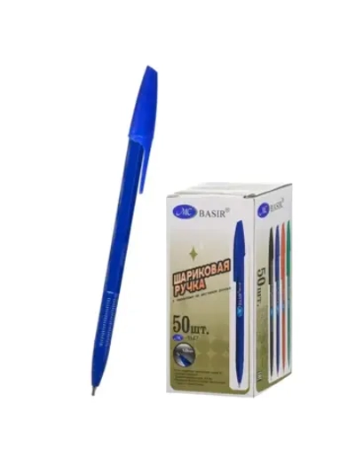 Ручка шариковая 50 шт Bаsir MC-1147 1,0 синяя