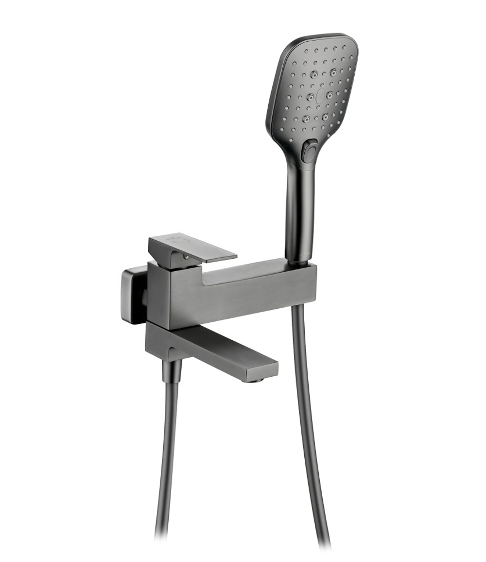 Смеситель для ванны V393531-G однорычажный, графит