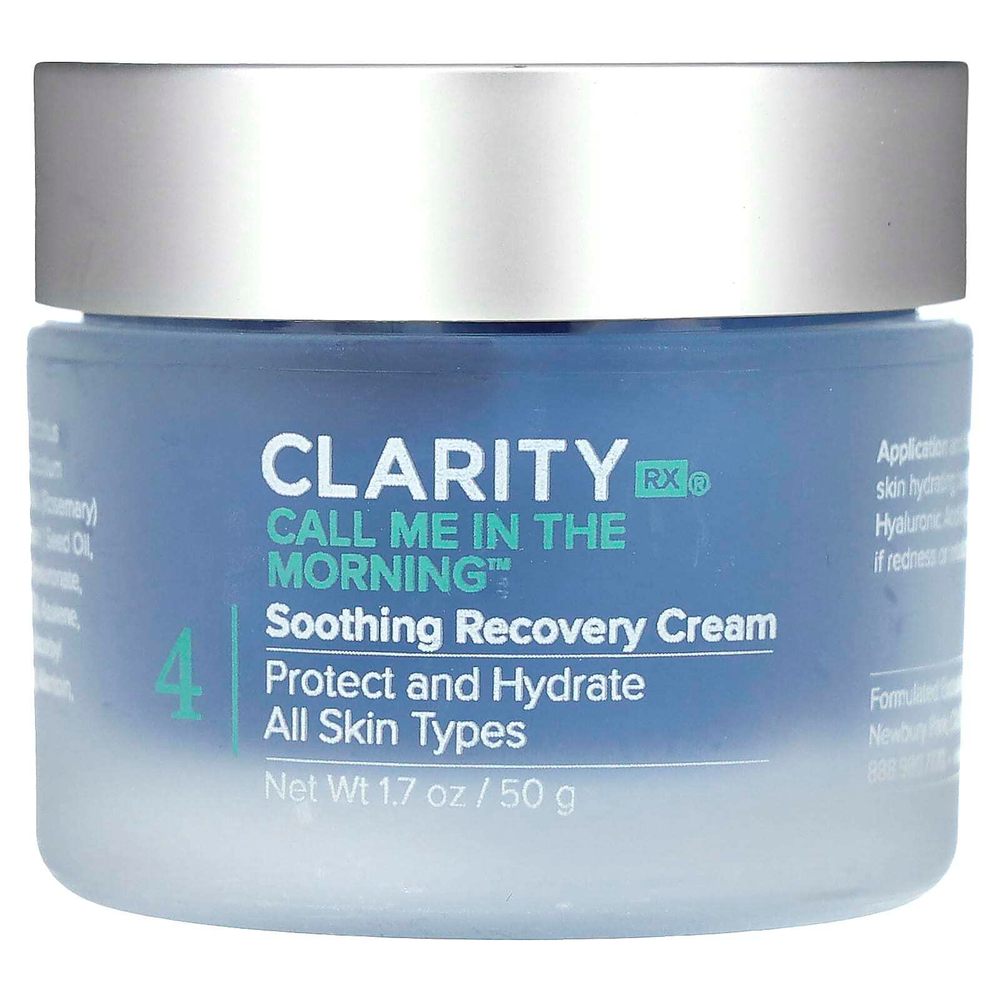 ClarityRx, Call Me In The Morning, успокаивающий восстанавливающий крем, 50 г (1,7 унции)