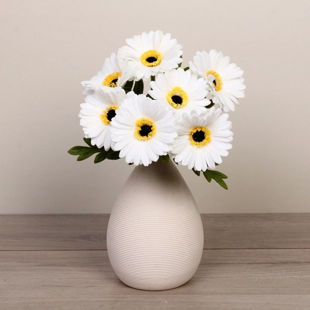 Цветы искусственные «Natur» 33см Герберы 7шт белые