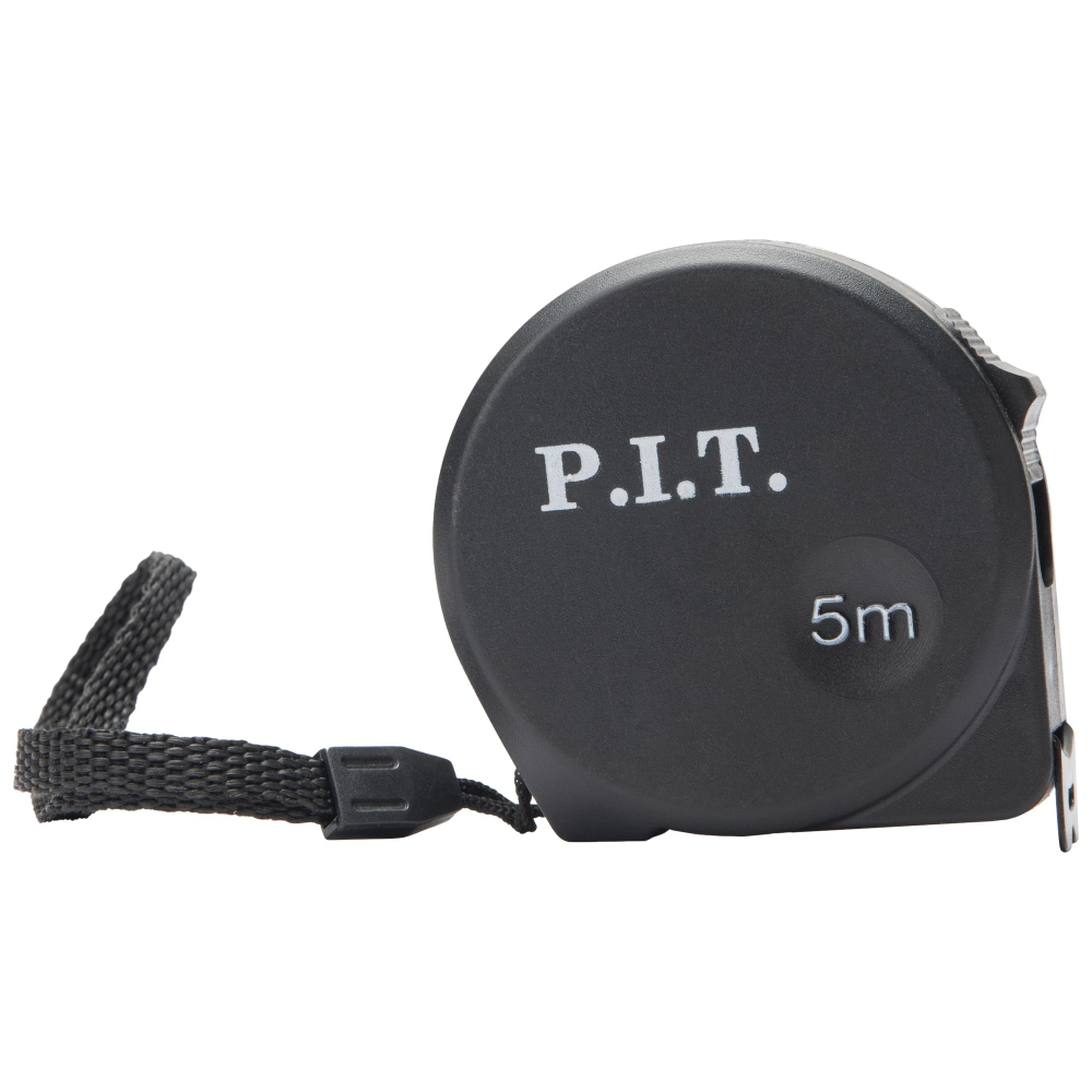 Рулетка с фиксатором P.I.T. CONTROL HTPM03-0519 (5м x 19мм х 0.03мм, 2 класс, мм/дюймы, ABS)