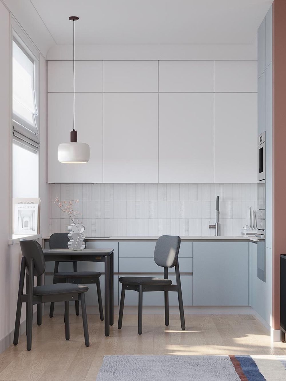 Стул с обивкой Saga, рогожка, темно-серый