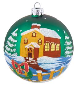 Элита НФШ-1676/2 Ел.украшение Шар «Домик» 100 мм