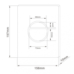 Кнопка смыва ABBER AC0126MB пневматическая, черная матовая