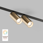 DK8012-BG Акцентный светильник SMART SPOT DOUBLE 2x9W DIM 3000K-6000K, матовое золото с черным