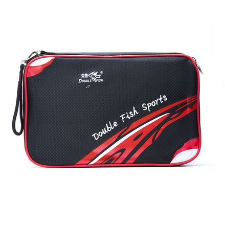 Ракетка для н/т DOUBLE FISH J7, для продвинутых, накладка 2.1 мм, конич. ручка + чехол