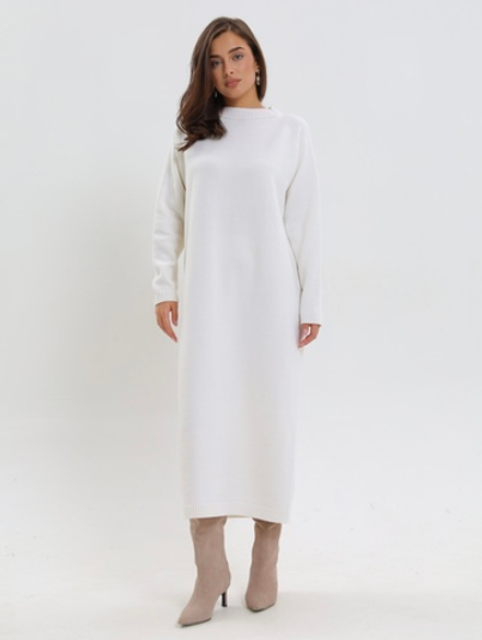 Вязанное платье длинное