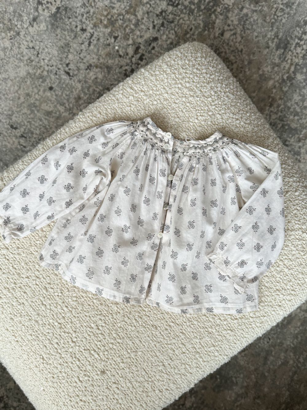 Хлопковая блузка Bonpoint, 80