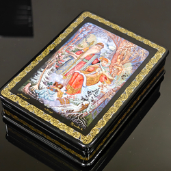 Шкатулка с росписью Холуй "Морозко"