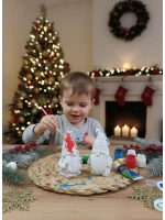 Новогодний декор гномики набор 2 шт.