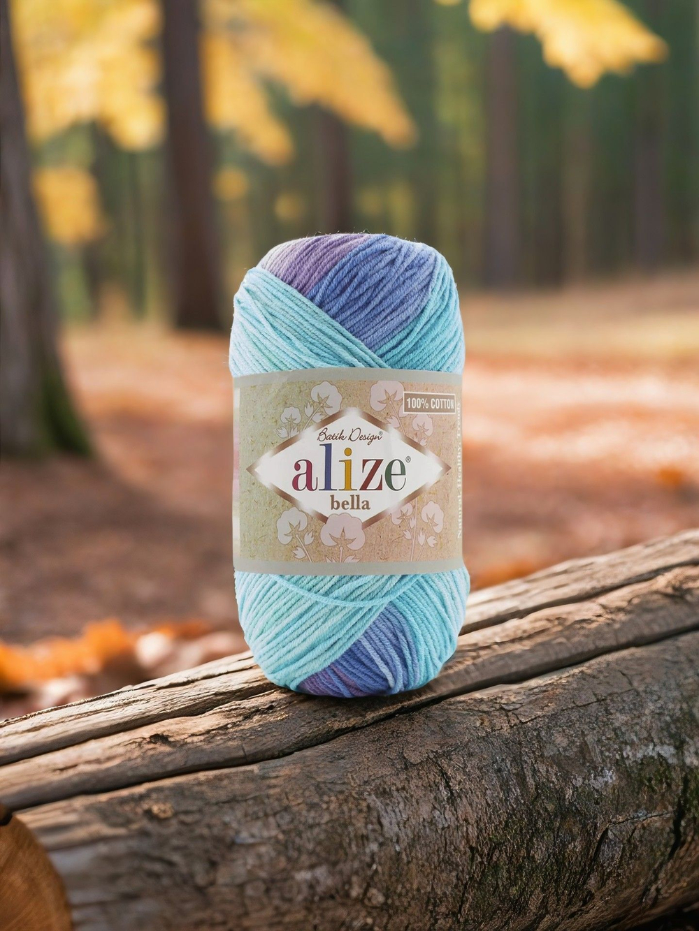 Белла батик (Bella вatik) пряжа Alize 100%хлопок 5х100г/360м (4531)