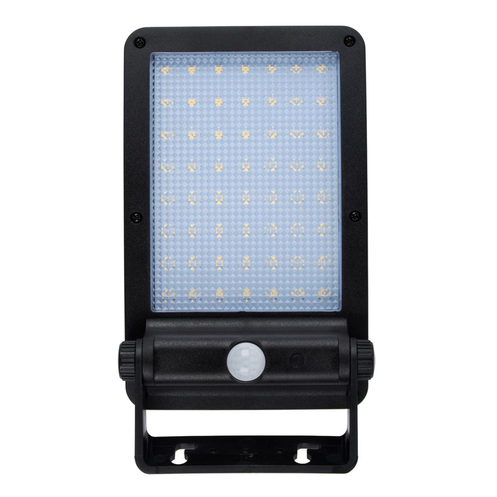 USL-F-561-PT165 SENSOR N1 Садовый светильник на солнечной батарее. с датчиком движения. 6Вт. Кронштейн в-к. Белый свет 4000K. Корпус черный. TM Uniel