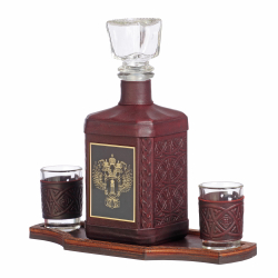 Графин «Прокуратура-1» с накладкой из стали