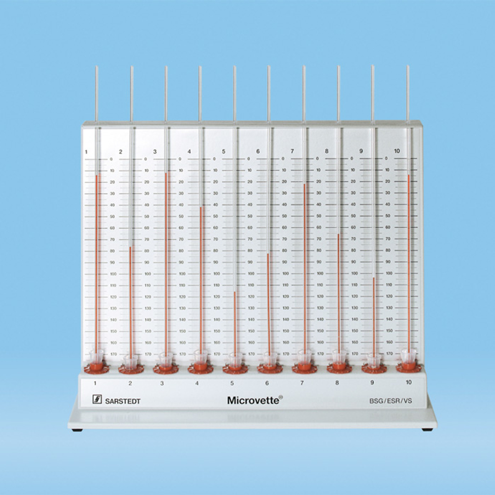 Штатив д/Микроветт СВ 10гн., для определения СОЭ, 90.1091, Sarstedt, шт.