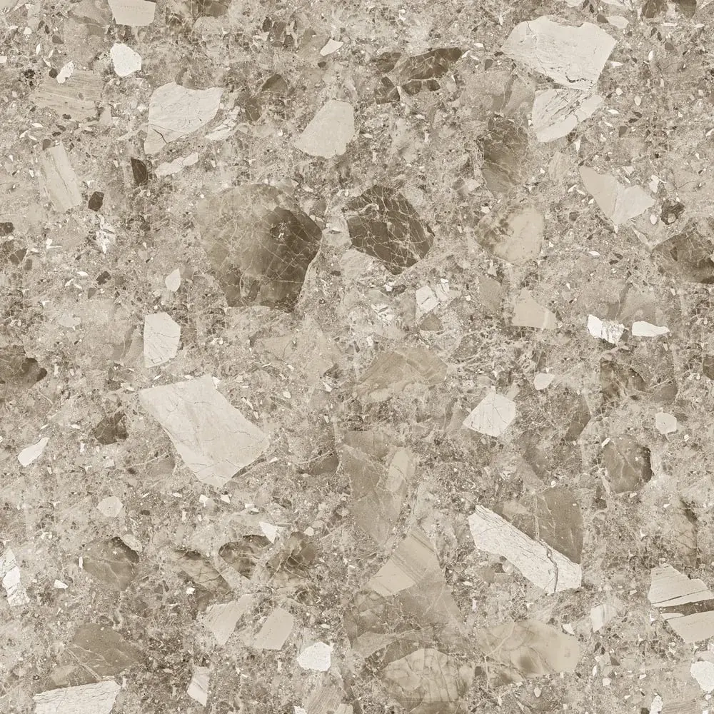 Керамогранит Alma Ceramica GFU04STE40R Steel rock 60x60 бежевый сахарный под терраццо