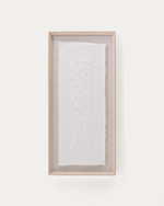 Olvin Абстрактная картина на белой бумаге с рельефным рисунком