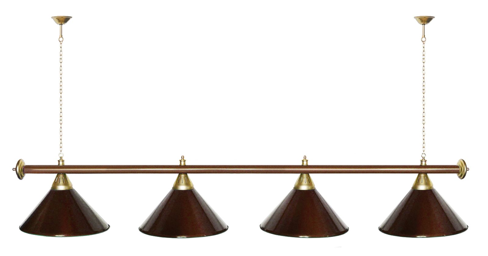 Лампа STARTBILLIARDS 4 пл. (плафоны золотые,штанга золотая,фурнитура золото) фото №69