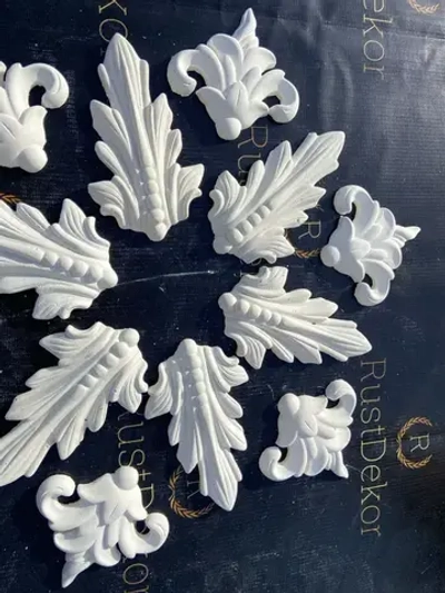 розетка потолочная из гипса наборная 12шт