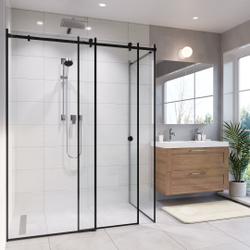 Прямоугольная угловая 90° с одностворчатой раздвижной дверью 1900 х 1200 х 800