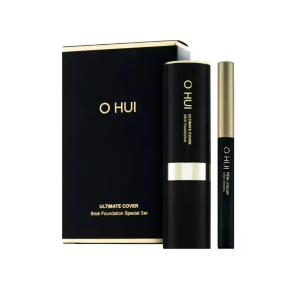 Тональный стик в наборе O HUI Ultimate Cover Stick Foundation Special Set 2 Items SPF50+ PA+++