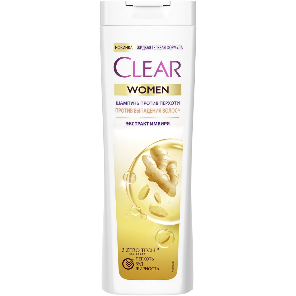 Шампунь женский Clear Women Против перхоти с экстрактом имбиря 380 мл